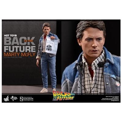 Michael J. Fox, Christopher Lloyd, Back to the Future Cast Autographed Hot Toys Marty McFly 1/6 Figure