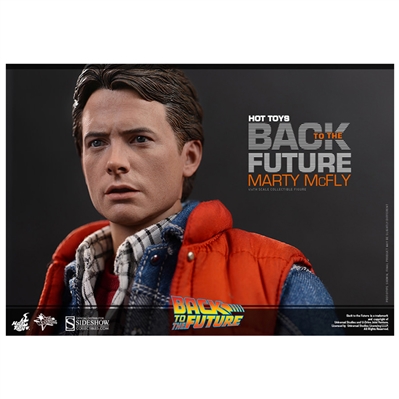 Michael J. Fox, Christopher Lloyd, Back to the Future Cast Autographed Hot Toys Marty McFly 1/6 Figure