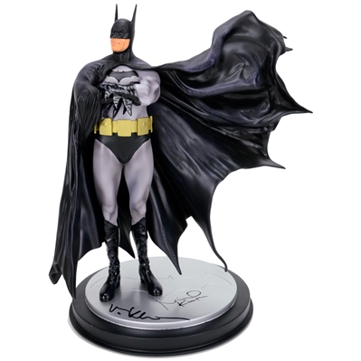 Michael Keaton & Val Kilmer Autographed Alex Ross Batman Dark Crusader 12" Statue