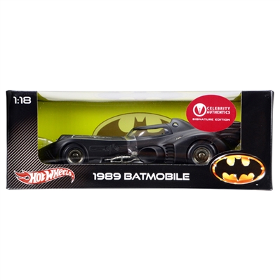 Michael Keaton & Billy Dee Williams Autographed 1989 Batman 1:18 Scale Die-Cast Batmobile
