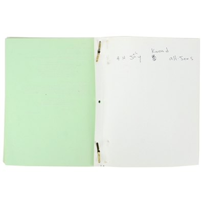 Val Kilmer Personal Tombstone July 2, 1993 Sixth Draft Green Script 