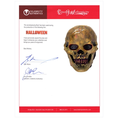 Tyler Mane Autographed 2007 Rob Zombie Halloween Screen Used Prop Skull