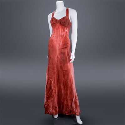 Chloe Grace Moretz 2013 Carrie Screen Worn Hero Post Sprinkler Scene Bloody Dress