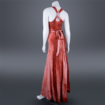 Chloe Grace Moretz 2013 Carrie Screen Worn Hero Post Sprinkler Scene Bloody Dress