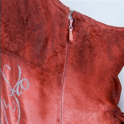 Chloe Grace Moretz 2013 Carrie Screen Worn Hero Post Sprinkler Scene Bloody Dress