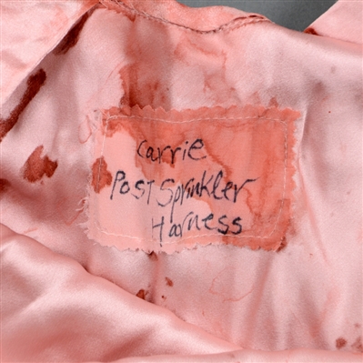 Chloe Grace Moretz 2013 Carrie Screen Worn Hero Post Sprinkler Scene Bloody Dress