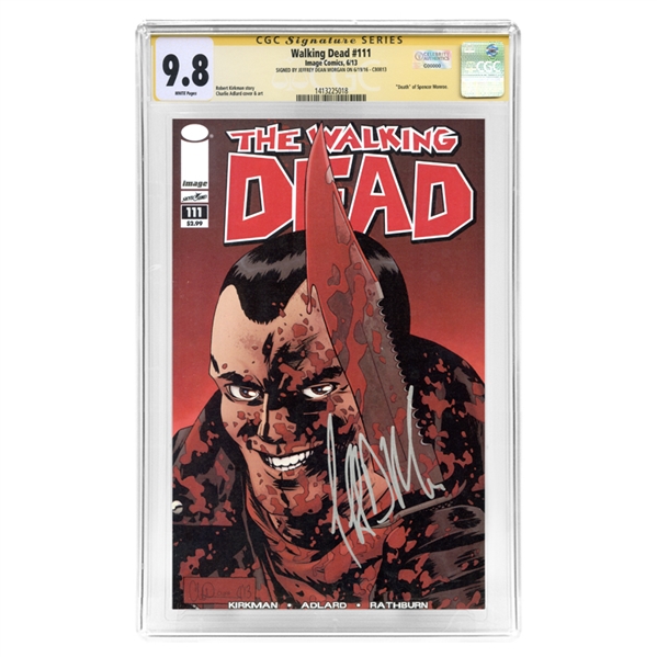 Jeffrey Dean Morgan Autographed Walking Dead #111 CGC SS 9.8 Mint