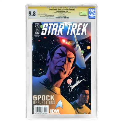 Leonard Nimoy Autographed Star Trek Spock Reflections #2 CGC SS 9.8 Mint