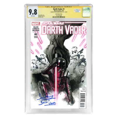 David Prowse Autographed Darth Vader #1 CGC SS 9.8 Mint with Alex Ross Variant Cover