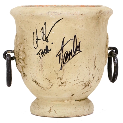 Chris Hemsworth, Tom Hiddleston, Stan Lee Autographed 2011 Thor Screen Used Prop Vase 