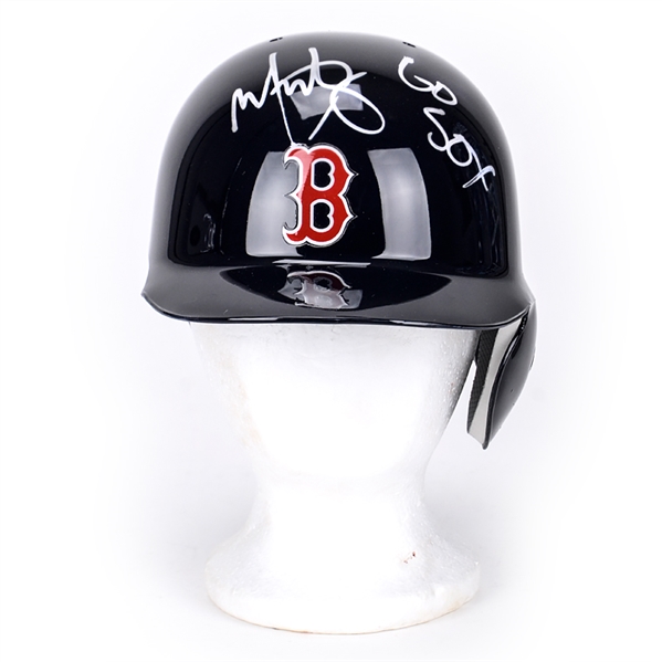 Mark Wahlberg Autographed Authentic Boston Red Sox Batting Helmet with Go Sox Inscription