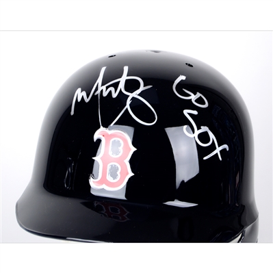 Mark Wahlberg Autographed Authentic Boston Red Sox Batting Helmet with Go Sox Inscription
