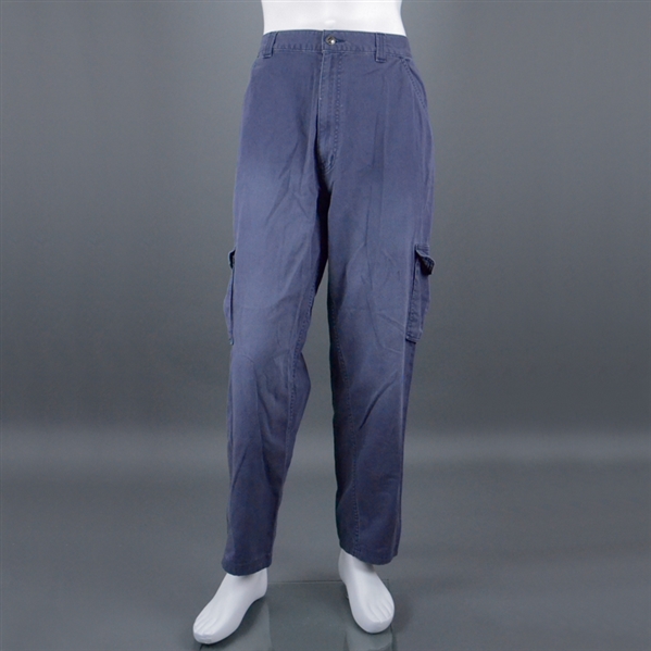John Cusack Screen Worn Steel Blue Cargo Pants 