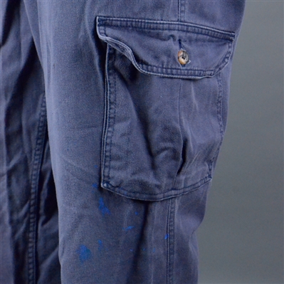 John Cusack Screen Worn Steel Blue Cargo Pants 