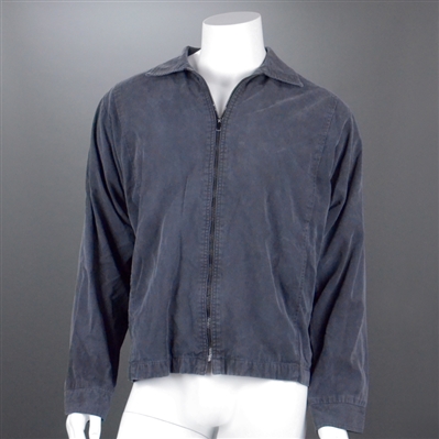John Cusack Screen Worn Steel Blue Zip Front Jacket 