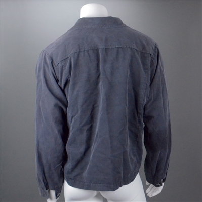 John Cusack Screen Worn Steel Blue Zip Front Jacket 
