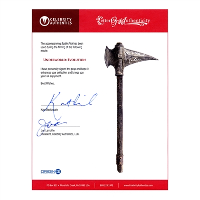 Kate Beckinsale Autographed 2006 Underworld Evolution Screen Used Pick