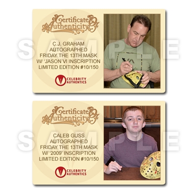 Friday the 13th Jason Voorhees Cast Autographed Series 2 Rare Variant Mask with Display Case