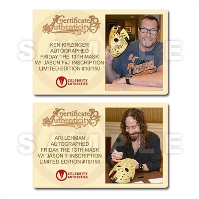 Friday the 13th Jason Voorhees Cast Autographed Series 2 Rare Variant Mask with Display Case