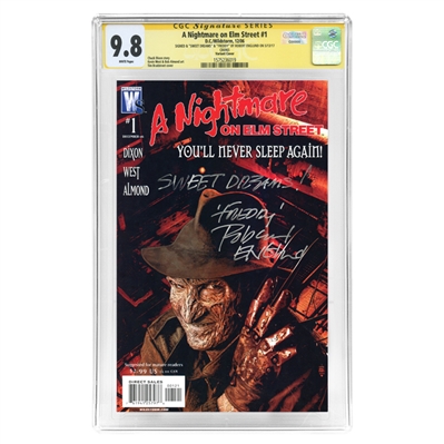 Robert Englund Autographed A Nightmare On Elm Street #1 CGC SS 9.8 Mint with Sweet Dreams - Freddy Inscription!