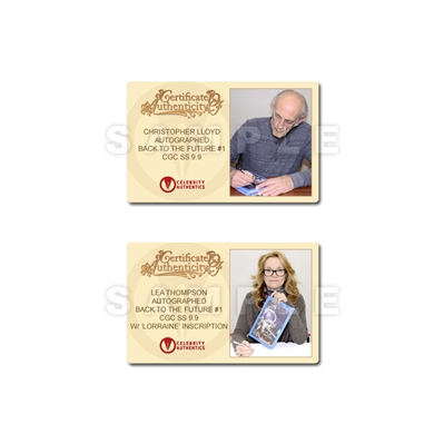 Michael J. Fox, Christopher Lloyd, Tom Wilson, Lea Thompson, Claudia Wells, Bob Gale Autographed Back to the Future #1 CGC SS 9.9 Mint with Corbyn Kern Variant Cover