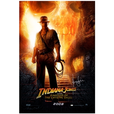 Harrison Ford Autographed 2008 Indiana Jones and The Kingdom of the Crystal Skull Original 27x40 D/S Movie Poster