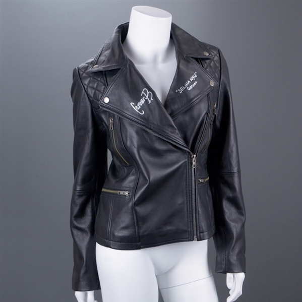 Camren Bicondova Autographed Replica Gotham Selina Kyle Leather Jacket with Inscription