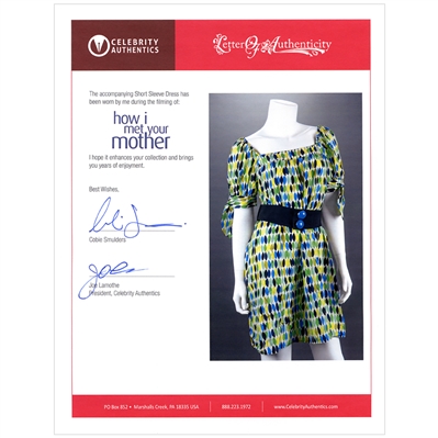 Cobie Smulders How I Met Your Mother Robin Scherbatsky Nanette Lepore Screen Worn Short Sleeve Dress