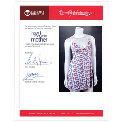 Cobie Smulders How I Met Your Mother Robin Scherbatsky Screen Worn Night Gown