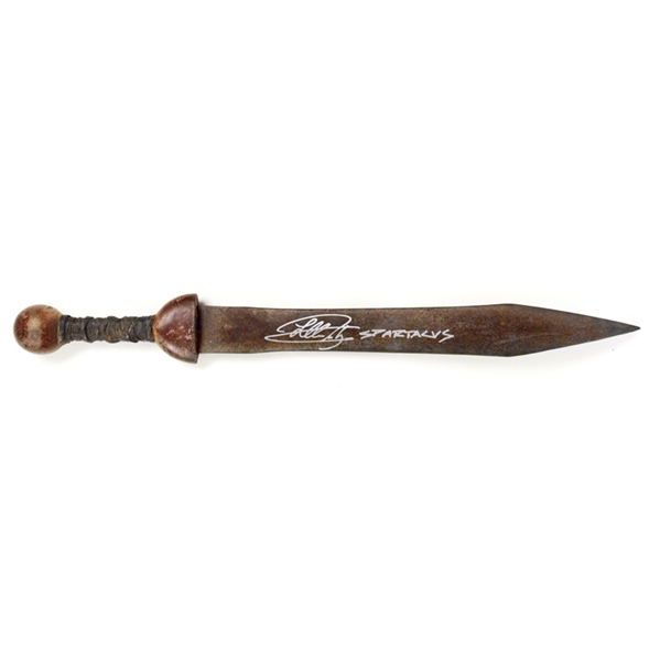 Liam McIntyre Autographed 2012-2013 Spartacus Screen Used Aged Prop Sword