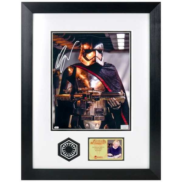 Gwendoline Christie Autographed Captain Phasma Force Awakens Framed 8x10 Photo