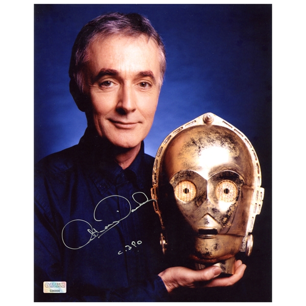 Anthony Daniels Autographed Star Wars C-3PO 8x10 Portrait Photo