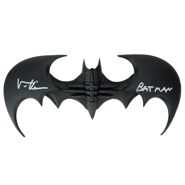 Val Kilmer Autographed Batman Forever Large 10" Batarang