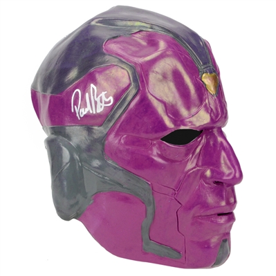 Paul Bettany Autographed Official Marvel Avengers Vision Adult Mask 