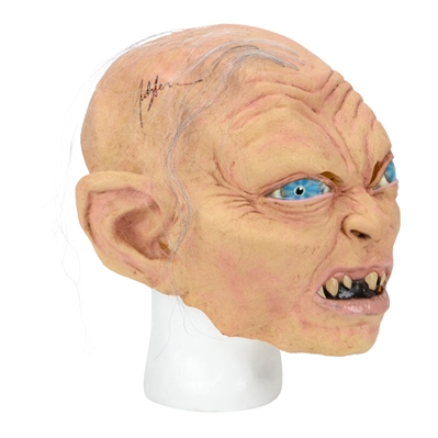 Andy Serkis Autographed Official Lord of The Rings Gollum Mask
