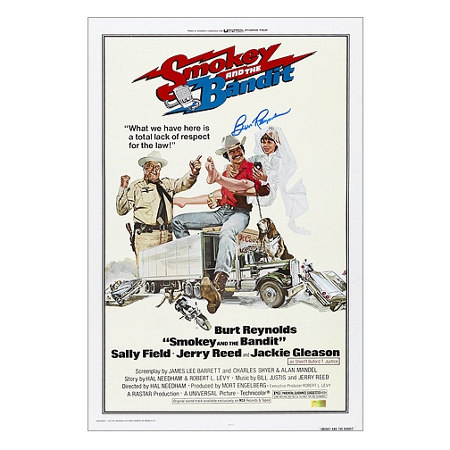 Burt Reynolds Autographed 16×24 Smokey and The Bandit Poster