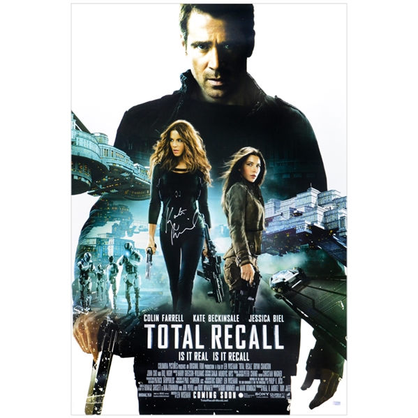 Kate Beckinsale Autographed Total Recall Original 27x40 Double-Sided Movie Poster 