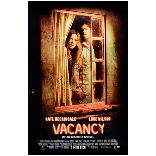 Kate Beckinsale Autographed Vacancy Original 27x40 Double-Sided Movie Poster