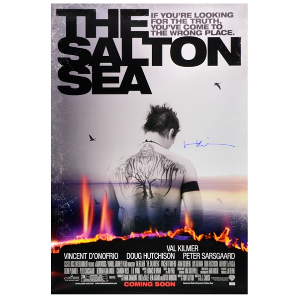 Val Kilmer Autographed The Salton Sea 27x40 Double-Sided Movie Poster 