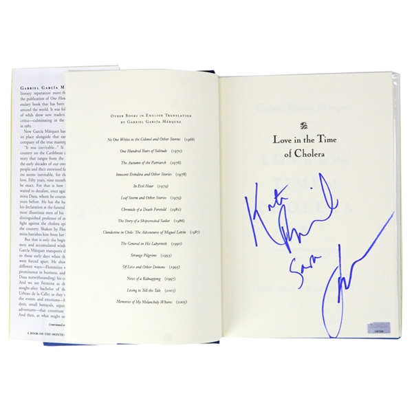 Kate Beckinsale and John Cusack Serendipity Autographed Love in the Time of Cholera Book