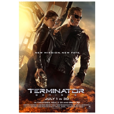 Terminator Genisys Original 27x40 Double-Sided Movie Poster