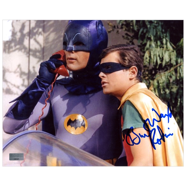 Burt Ward Autographed 8x10 Batman and Robin Photo