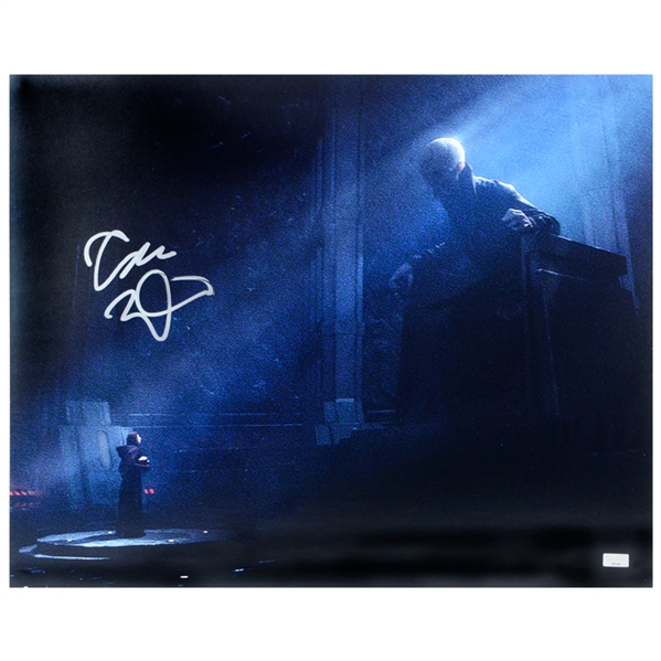 Adam Driver Autographed Star Wars 16x20 Kylo Ren and Snoke Photo