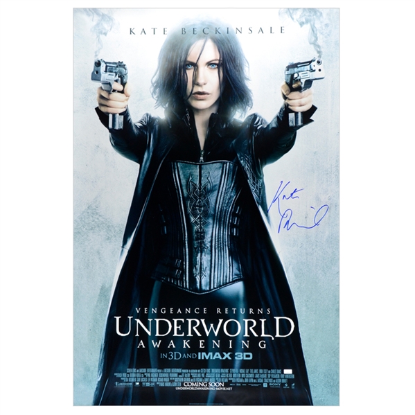 Kate Beckinsale Autographed 27×40 Original Underworld: Awakening Final Poster 