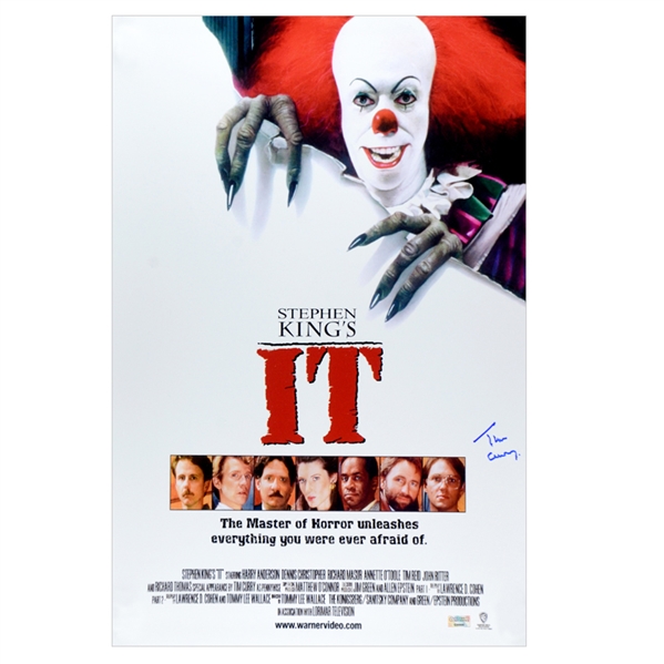 Tim Curry Autographed 16x24 IT Poster 