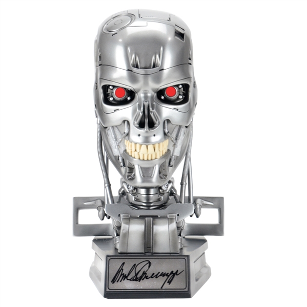 Arnold Schwarzenegger Autographed Terminator T-800 Endoskeleton 1:1 Scale Bust
