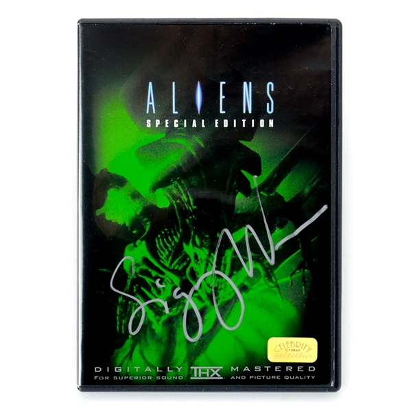 Sigourney Weaver Autographed Aliens DVD