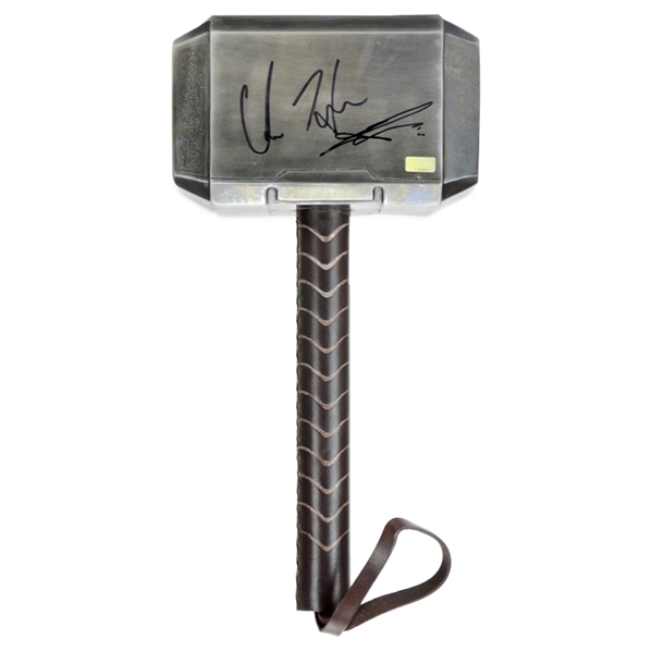 2012 Avengers Cast Autographed Thor 1:1 Scale Steel Mjolnir Hammer * Hemsworth, Evans, Ruffalo, Hiddleston, Renner, Smulders, Mackie, Lee