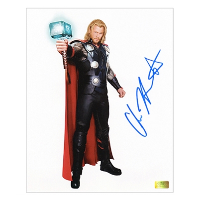 Chris Hemsworth Autographed 8×10 Thor Movie Concept Art Photo