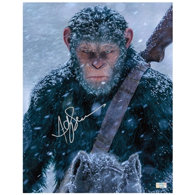 Andy Serkis Autographed 11x14 War For The Planet Of The Apes Caesar Photo